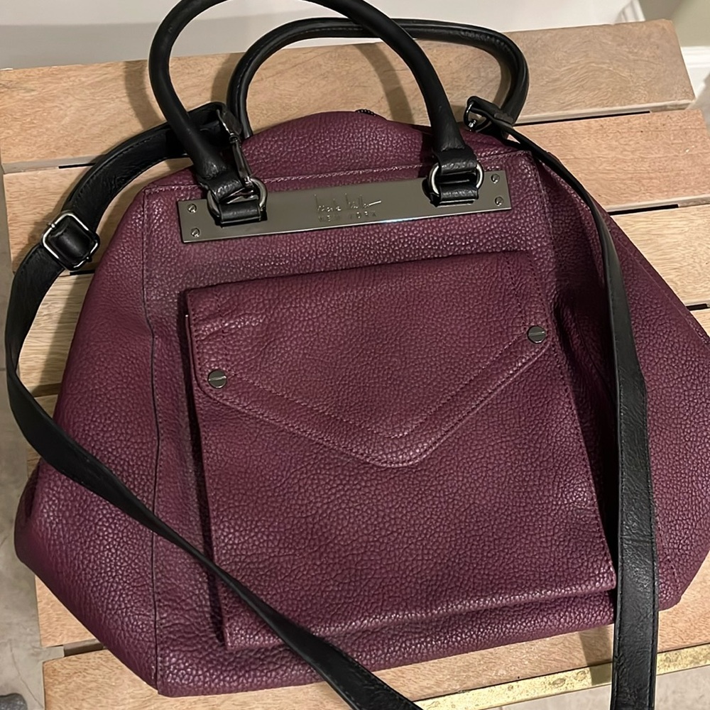 Nicole Miller satchel, lined